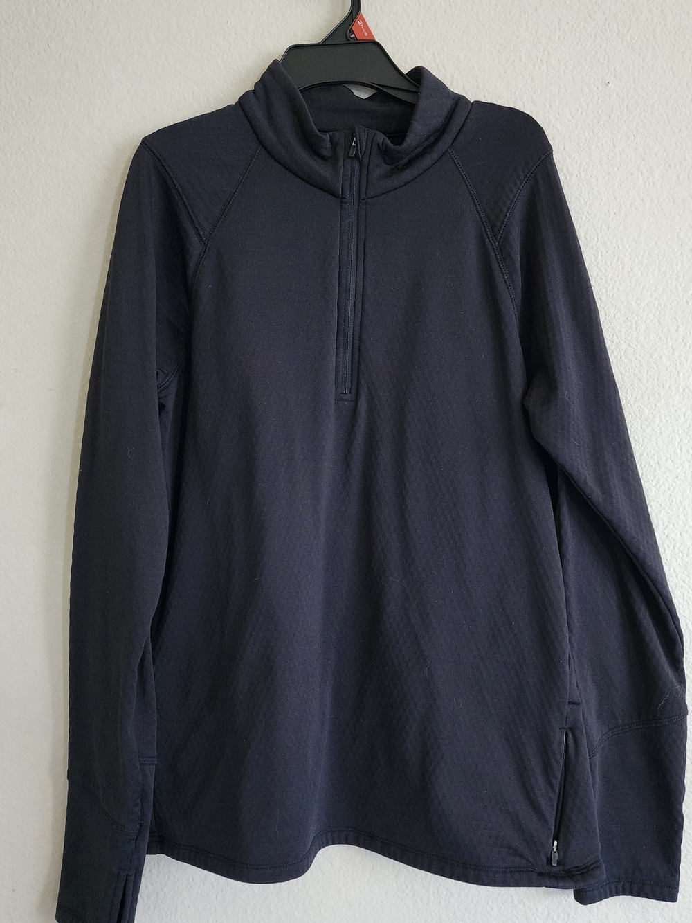 DSG Men's Cold Weather Fleece Quarter Zip Pullover - Black XL